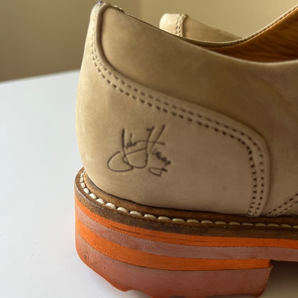 Fluevog Camel leather sporty oxfords size 9.5 USA Women - Picture 3 of 8